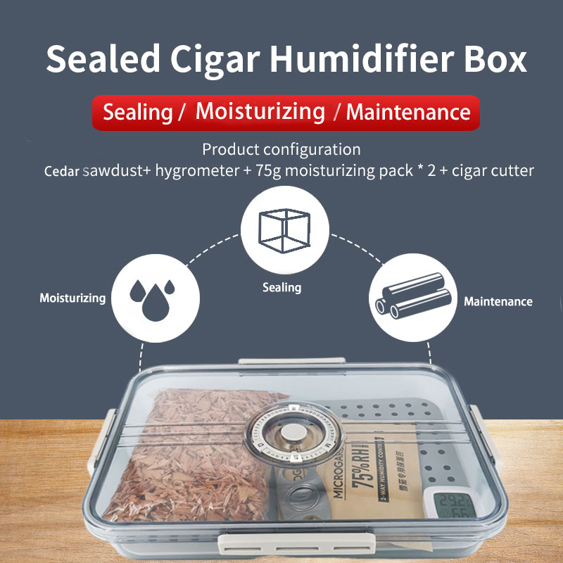 Sealed Cigar Humidifier Box